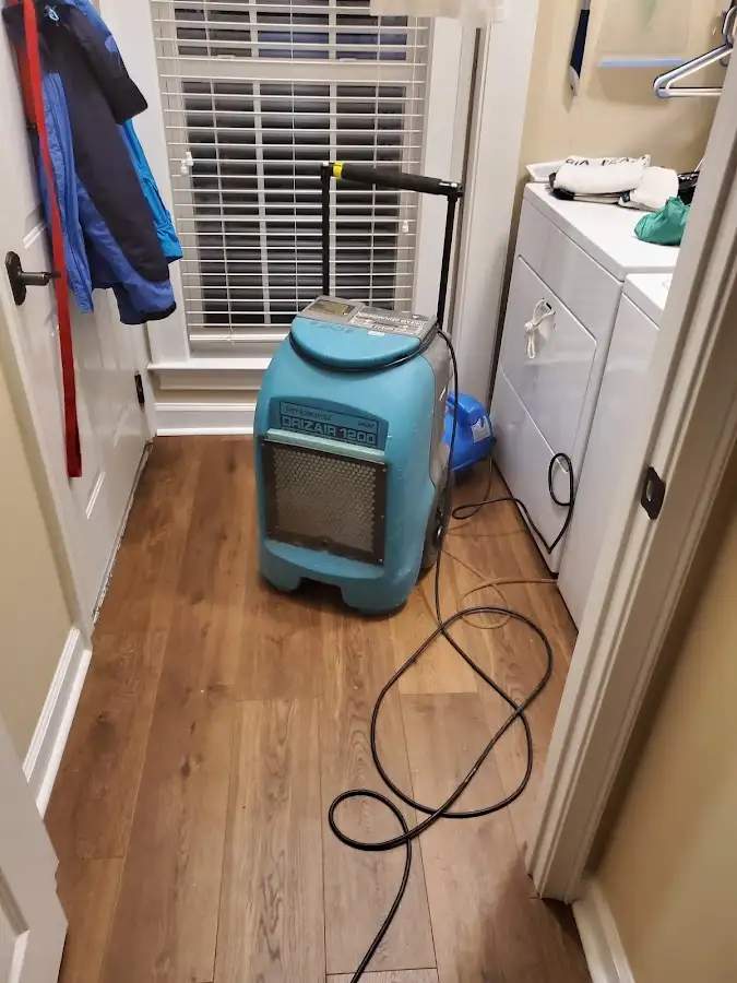 Commercial dehumidifier deployed for Flood Damage Cleanup in Mount Zion