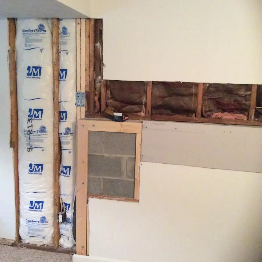 Wall insulation replacement during Contents Cleaning & Restoration in Mount Zion